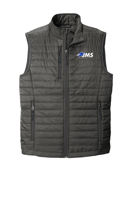 JMS Staff J851 Port Authority Unisex Packable Puffy Vest (Sterling Grey) JMS Staff J851 Port Authority Unisex Packable Puffy Vest (Sterling Grey)