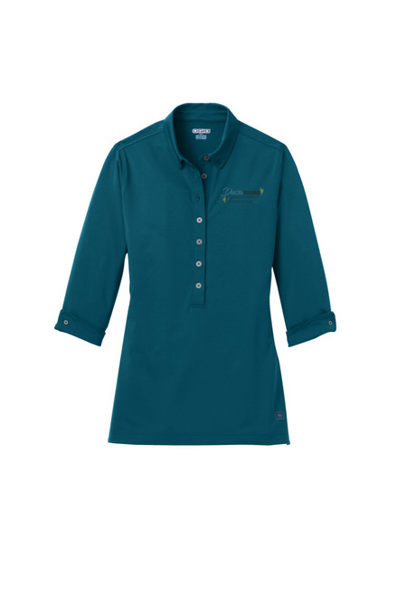 DRMC LOG122 OGIO Ladies Gauge Polo (Teal Throttle) DRMC LOG122 OGIO Ladies Gauge Polo (Teal Throttle)