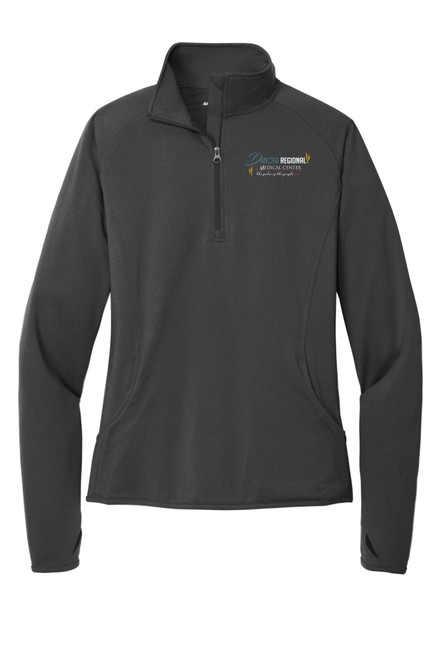 DRMC LST850 Sport-Tek Ladies Sport-Wick Stretch Quarter Zip Pullover (Charcoal Grey) DRMC LST850 Sport-Tek Ladies Sport-Wick Stretch Quarter Zip Pullover (Charcoal Grey)