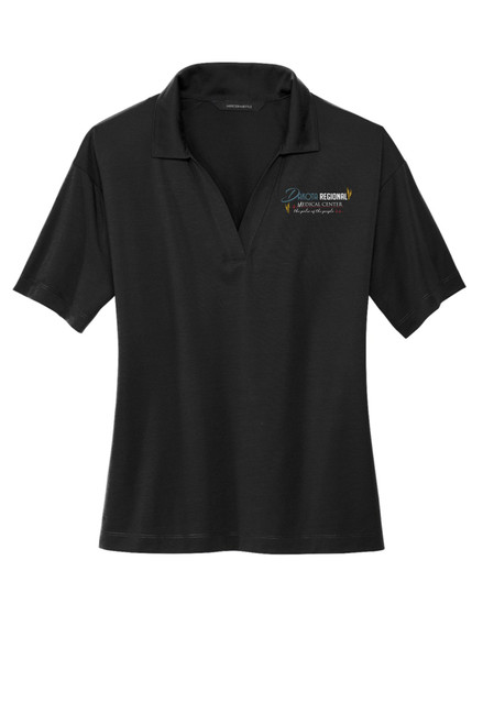 DRMC MM1015 Mercer Mettle Ladies Stretch Jersey Polo (Black) DRMC MM1015 Mercer Mettle Ladies Stretch Jersey Polo (Black)