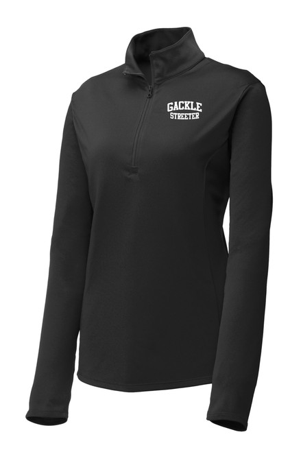 Gackle Streeter LST357 Sport-Tek Ladies PosiCharge Competitor Quarter Zip Pullover (Black) Gackle Streeter LST357 Sport-Tek Ladies PosiCharge Competitor Quarter Zip Pullover (Black)