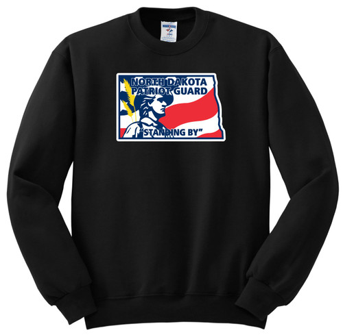 ND Patriot Guard 562M Jerzees Unisex NuBlend Crewneck Sweatshirt (Black) ND Patriot Guard 562M Jerzees Unisex NuBlend Crewneck Sweatshirt (Black)