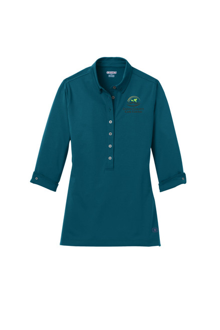 GCCC LOG122 OGIO Ladies Gauge Polo (Teal Throttle) GCCC LOG122 OGIO Ladies Gauge Polo (Teal Throttle)