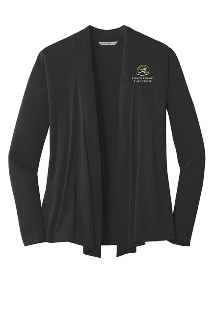 GCCC L5430 Port Authority Ladies Concept Open Cardigan (Black)