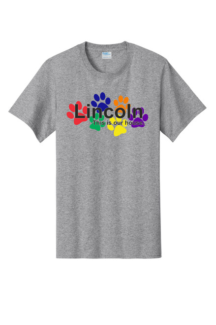 Lincoln Elementary PC61 Port & Company Unisex Essential Tee (Athletic Heather)