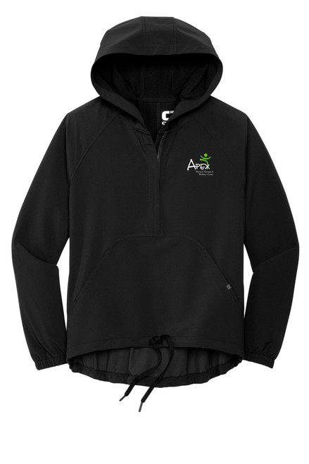 Apex Apparel LOG706 OGIO® Ladies Connection Anorak (Black) Apex Apparel LOG706 OGIO® Ladies Connection Anorak (Black)