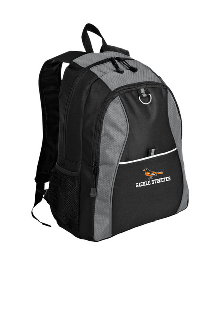 Gackle Streeter BG1020 Port Authority® Contrast Honeycomb Backpack (Grey-Black) Gackle Streeter BG1020 Port Authority® Contrast Honeycomb Backpack (Grey-Black)