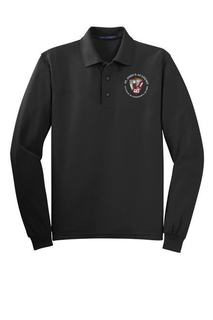 St. Johns Academy Mass Day K500LS Port Authority® Silk Touch™ Long Sleeve Polo St. Johns Academy Mass Day K500LS Port Authority® Silk Touch™ Long Sleeve Polo