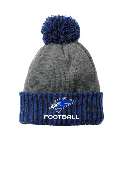 Blue Jay Football NE904 New Era ® Colorblock Cuffed Beanie (Royal-Heather Grey)