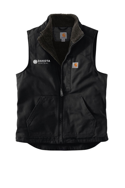 Dakota Central CT104277 Carhartt® Sherpa-Lined Mock Neck Vest (New Logo) Dakota Central CT104277 Carhartt® Sherpa-Lined Mock Neck Vest (New Logo)
