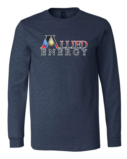 Allied Energy 3501CVC BELLA + CANVAS - Heather CVC Long Sleeve Tee (Full Front)