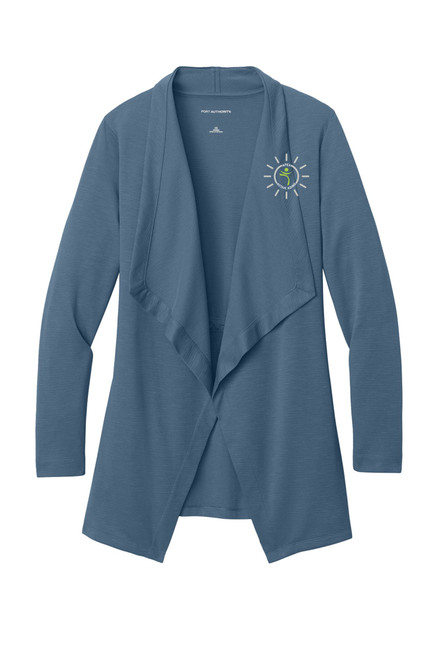 Apex LK820 Port Authority® Women’s Breakwater Open Cardigan (Dusk Blue)
