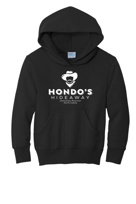 Hondos Hideaway PC90YH  Port & Co™ Youth Core Fleece Pullover Hooded Sweatshirt Hondos Hideaway PC90YH  Port & Co™ Youth Core Fleece Pullover Hooded Sweatshirt