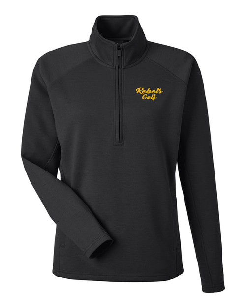 EK Rebel Golf 8754 J. America Women's Apex Fleece Quarter-Zip Pullover