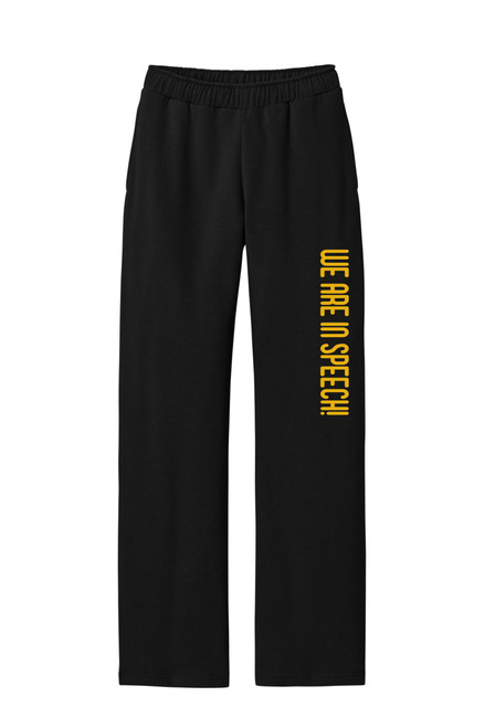 Blue Jay Speech DT6117 District® V.I.T.™ Fleece Open-Bottom Sweatpant (Black)