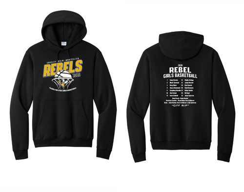 EKM State Girls Basketball PC78H Port & Co™ Core Fleece Pullover Hooded Sweatshirt