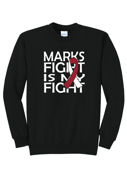 Marks Fight PC78 Port & Co™ Core Fleece Crewneck Sweatshirt (Black)