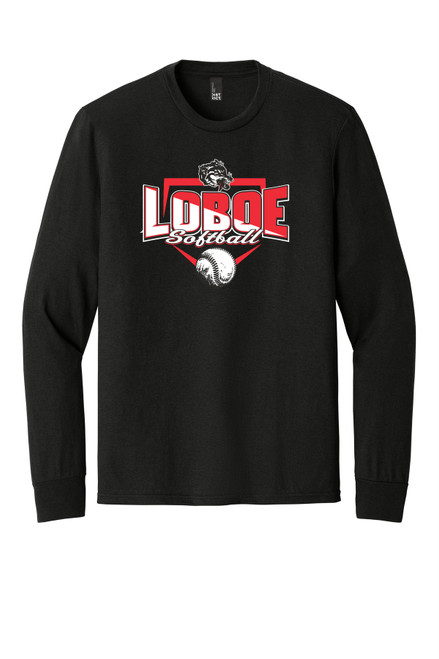 Loboe Softball DM132 District® Perfect Tri® Long Sleeve Tee