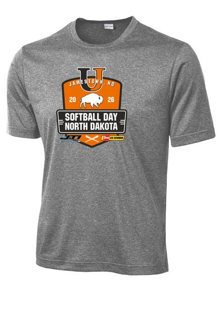 UJ Softball Day ND ST360 Sport-Tek® Heather Contender™ Tee (Vintage Heather)