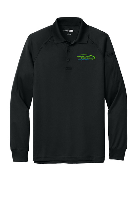 Dakota Plains Credit Union CS410LS CornerStone® Select Long Sleeve Snag-Proof Tactical Polo