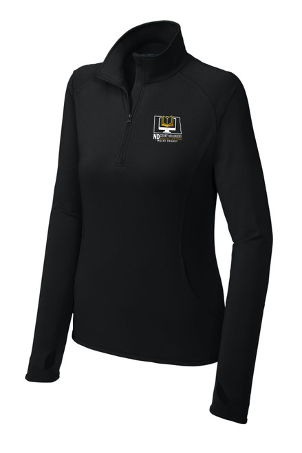 ND County Recorders LST850 Sport-Tek® Women's Sport-Wick® Stretch Quarter-Zip Pullover