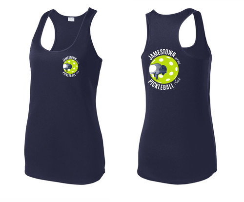 Jamestown Pickleball Club LST356 Sport-Tek® Women's PosiCharge® Competitor™ Racerback Tank (Navy)