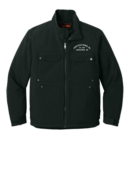 James River Rodeo CSJ75 CornerStone® Insulated Workwear Soft Shell (Black)