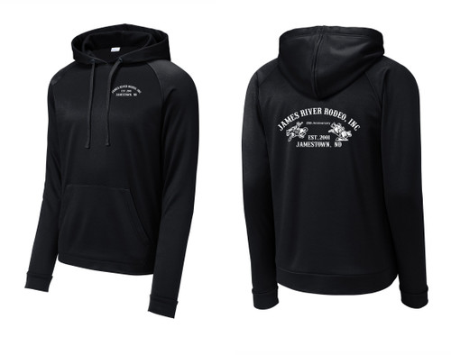 James River Rodeo ST730 Sport-Tek® Re-Compete Fleece Pullover Hoodie (Black)