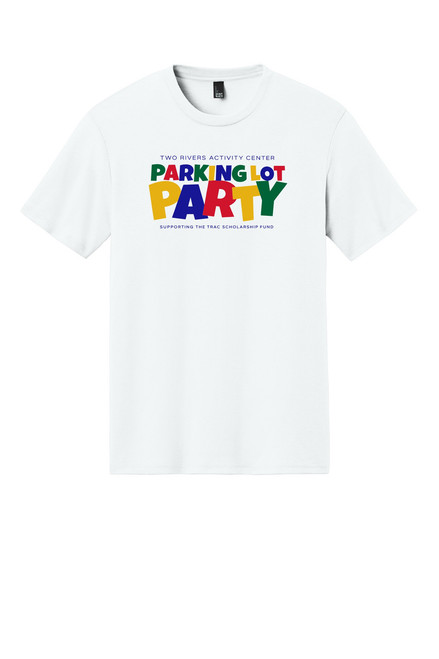 Parking Lot Party DT130Y District® Youth Perfect Tri® Tee (White)