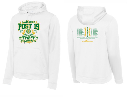 LaMoure Legion Baseball Champs F244 Sport-Tek® Sport-Wick® Fleece Hooded Pullover