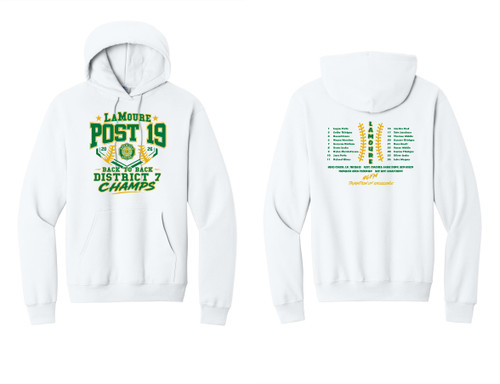 LaMoure Legion Baseball Champs PC78H Port & Co™ Core Fleece Pullover Hooded Sweatshirt