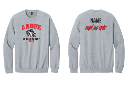Loboe Cross Country SF000 Gildan® Softstyle® Crewneck Sweatshirt (Sport Grey)