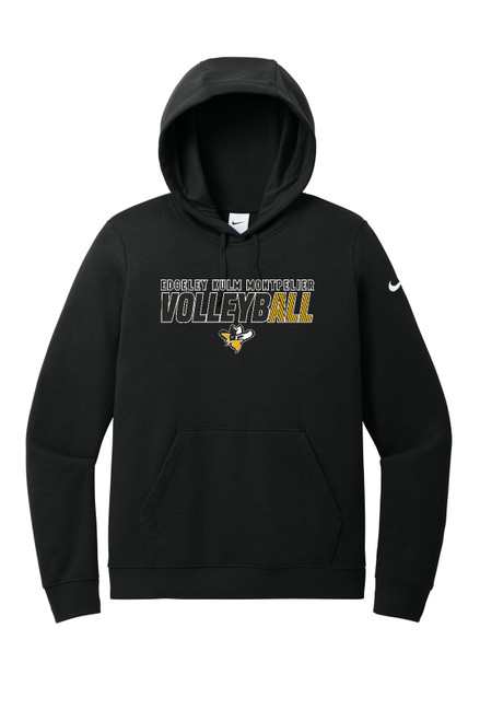 EKM VB NKFD9889 Nike Women's Club Fleece Sleeve Swoosh Pullover Hoodie