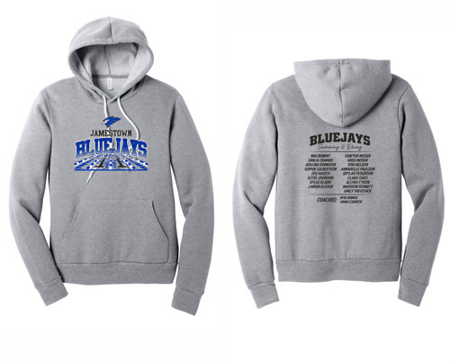 JHS Swimming and Diving BC3719 BELLA+CANVAS® Unisex Sponge Fleece Pullover Hoodie (Athletic Heather)