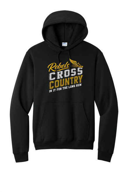 Edgeley XC PC78H Port & Co® Core Fleece Pullover Hooded Sweatshirt (Black)