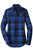 GM Titan Staff LW668 Port Authority® Women's Plaid Flannel Tunic (Royal-Black) GM Titan Staff LW668 Port Authority® Women's Plaid Flannel Tunic (Royal-Black)