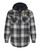 KPS 8620 Burnside - Quilted Flannel Hooded Jacket (Grey-Black)