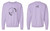 Apex Apparel GDH400 ComfortWash by Hanes - Garment-Dyed Crewneck Sweatshirt (Future Lavender) Massage Therapy