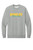 Edgeley School Staff NKFD9863 Nike Club Fleece Sleeve Swoosh Crew (Dark Grey Heather)