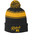 Edgeley XC STC28 Sport-Tek® Stripe Pom Pom Beanie (Black-Gold)