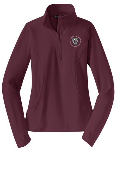SJA LST850 Ladies Sport Tek Sport Wick Stretch Half Zip Pullover SJA LST850 Ladies Sport Tek Sport Wick Stretch Half Zip Pullover