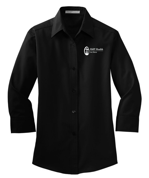 SMP Health L612 Ladies Three Quarter Sleeve Easy Care Shirt SMP Health L612 Ladies Three Quarter Sleeve Easy Care Shirt
