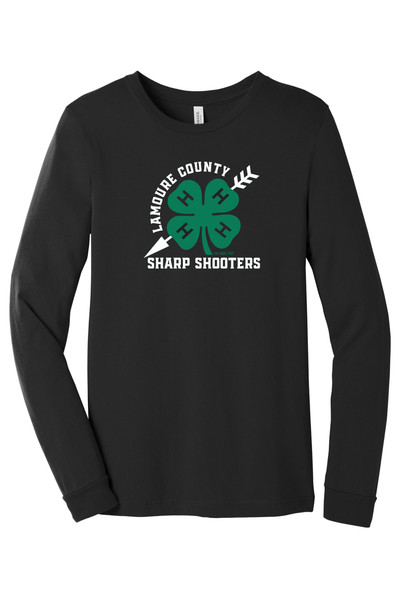 Sharp Shooters BC3501 Unisex Jersey Long Sleeve Tee (Black)