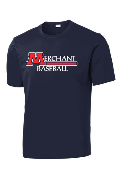 Merchant Baseball ST350 Unisex Sport Tek Posi Charge Tee (Navy)