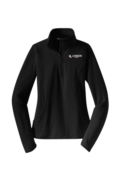 Unison Bank LST850 Ladies Sport-Tek Sport-Wick Stretch Half Zip Pullover