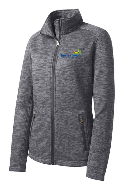 Park and Rec L231 Port Authority Ladies Digi Stripe Fleece Jacket (Black) Park and Rec L231 Port Authority Ladies Digi Stripe Fleece Jacket (Black)