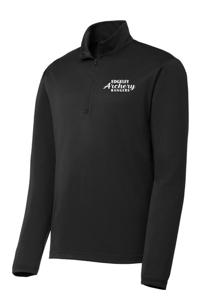 Ranger Archery ST357 Sport-Tek Unisex PosiCharge Competitor Quarter Zip Pullover (Black)