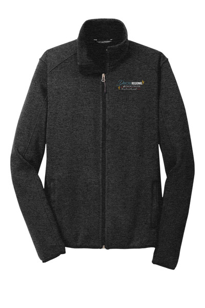 DRMC F232 Port Authority Unisex Sweater Fleece Jacket (Black Heather) DRMC F232 Port Authority Unisex Sweater Fleece Jacket (Black Heather)
