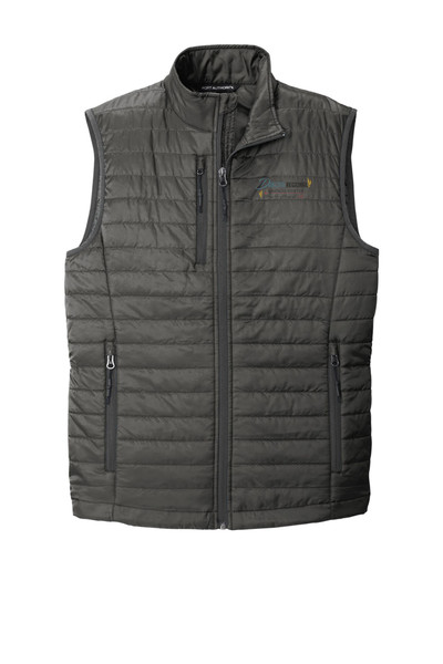 DRMC J851 Port Authority Unisex Packable Puffy Vest (Sterling Grey-Graphite)
