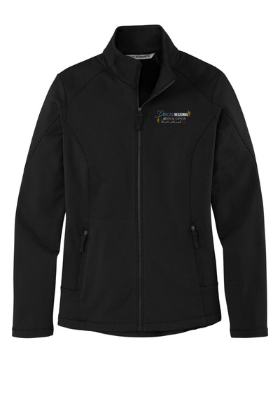 DRMC L239 Port Authority Ladies Grid Fleece Jacket (Black) DRMC L239 Port Authority Ladies Grid Fleece Jacket (Black)